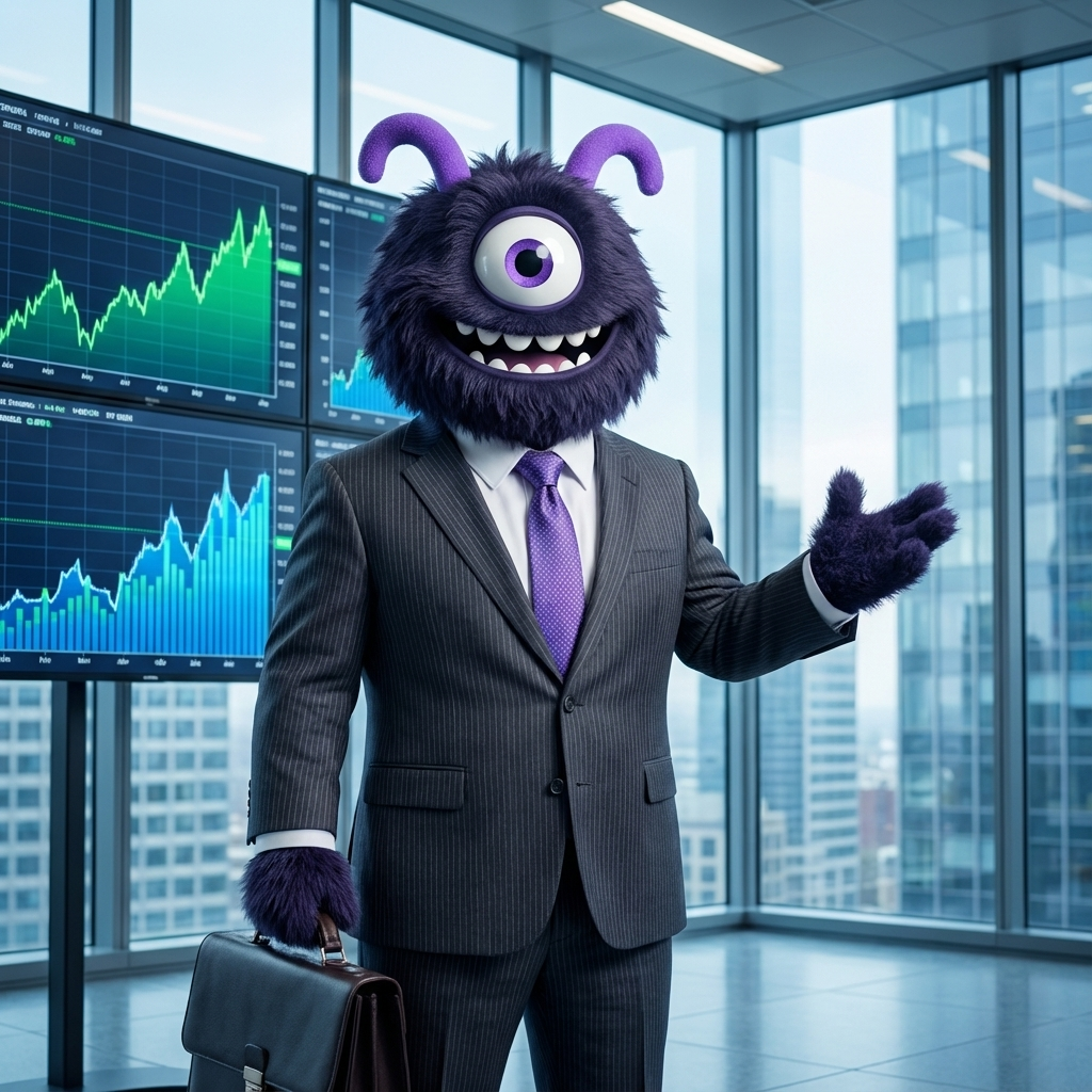 Negócios trivia mascot